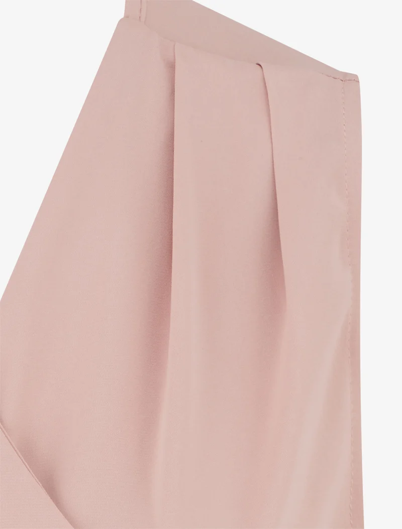 Top fluide uni à nouer - Vieux rose