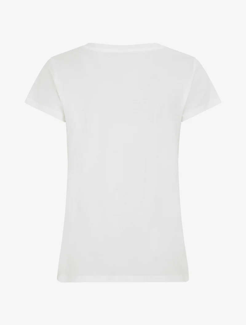 T-shirt à strass et motif sac - Blanc