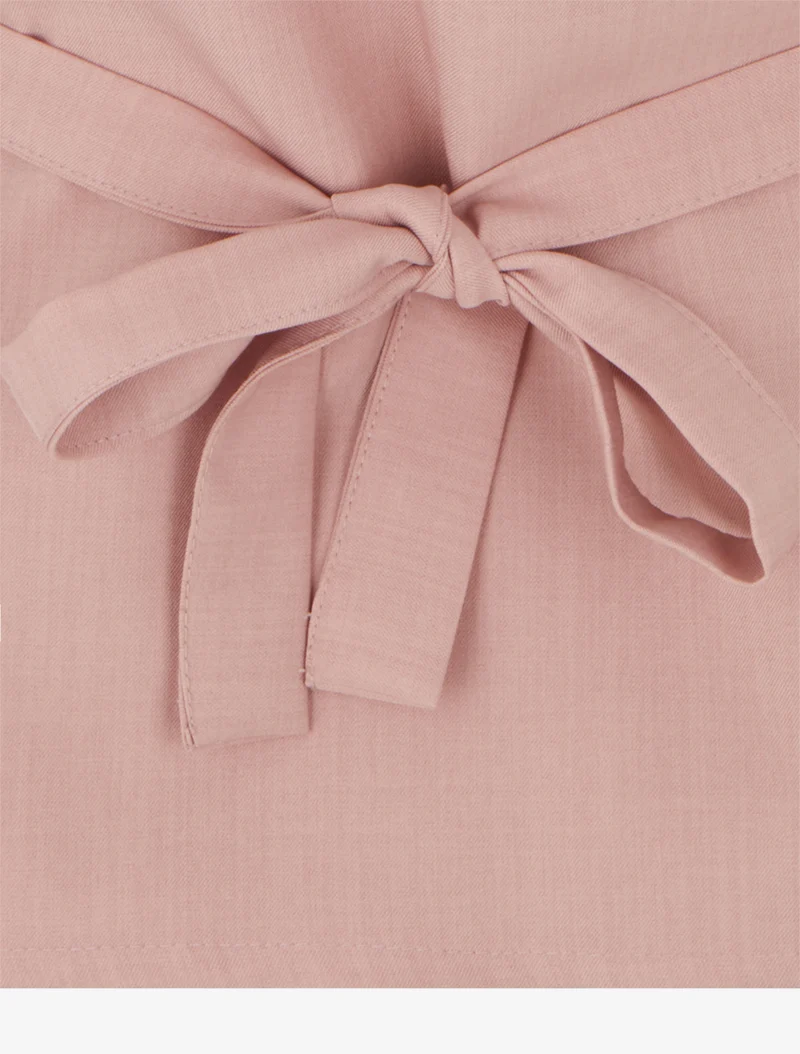 Top uni sans manches à empiècement bijou - Vieux rose