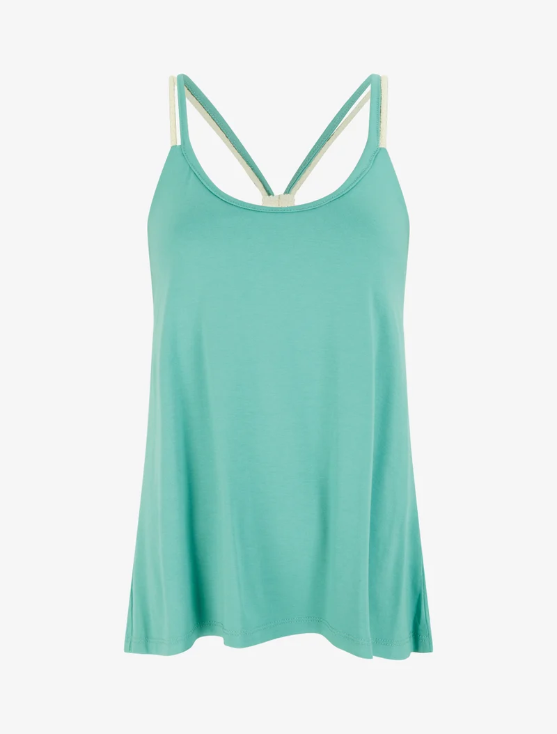 Top à bretelles style cordes - Turquoise