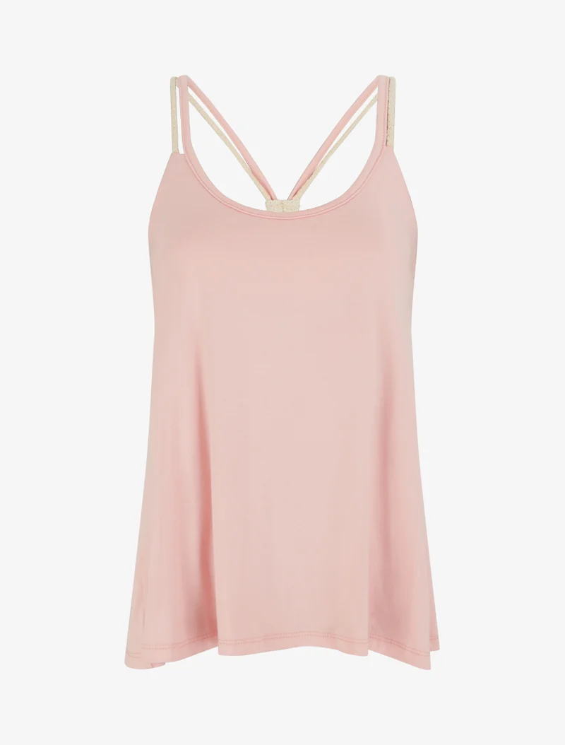 Top à bretelles style cordes - Rose