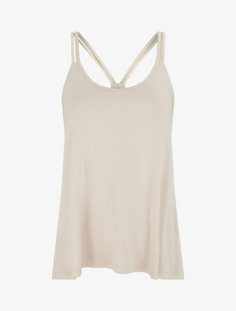 Top à bretelles style cordes - Beige