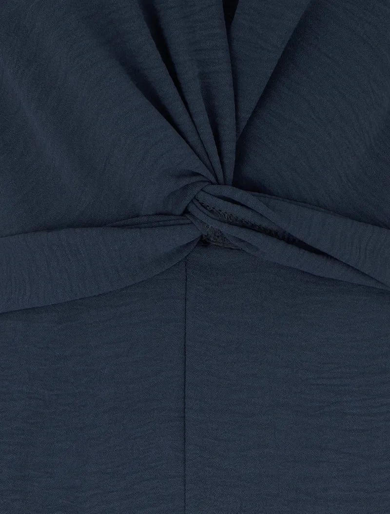 Combinaison unie à manches courtes - Bleu nuit
