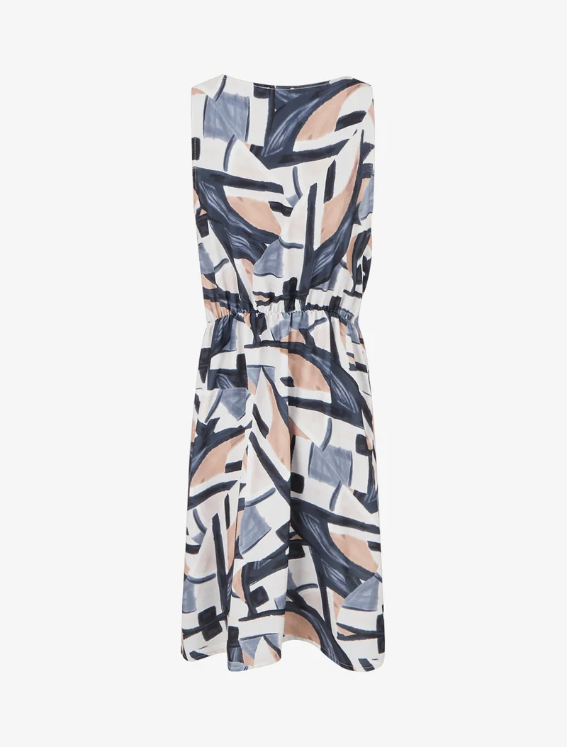 Robe droite à taille élastiquée - Noir
