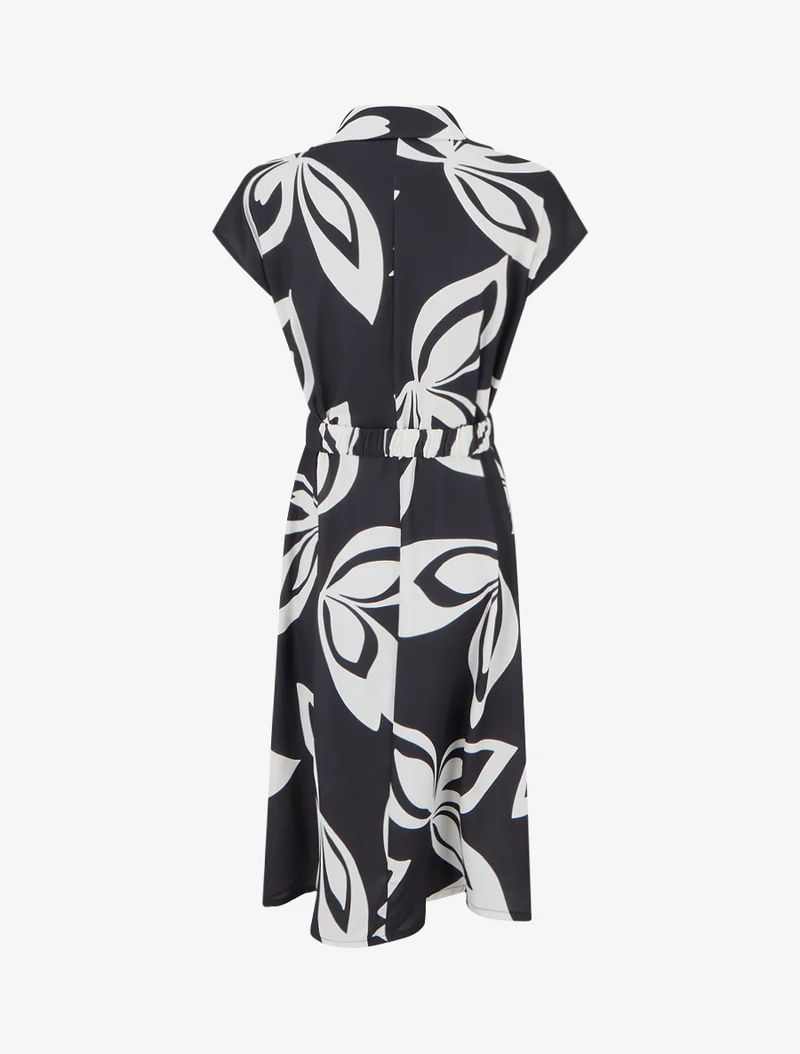 Robe droite ceinturée - Noir