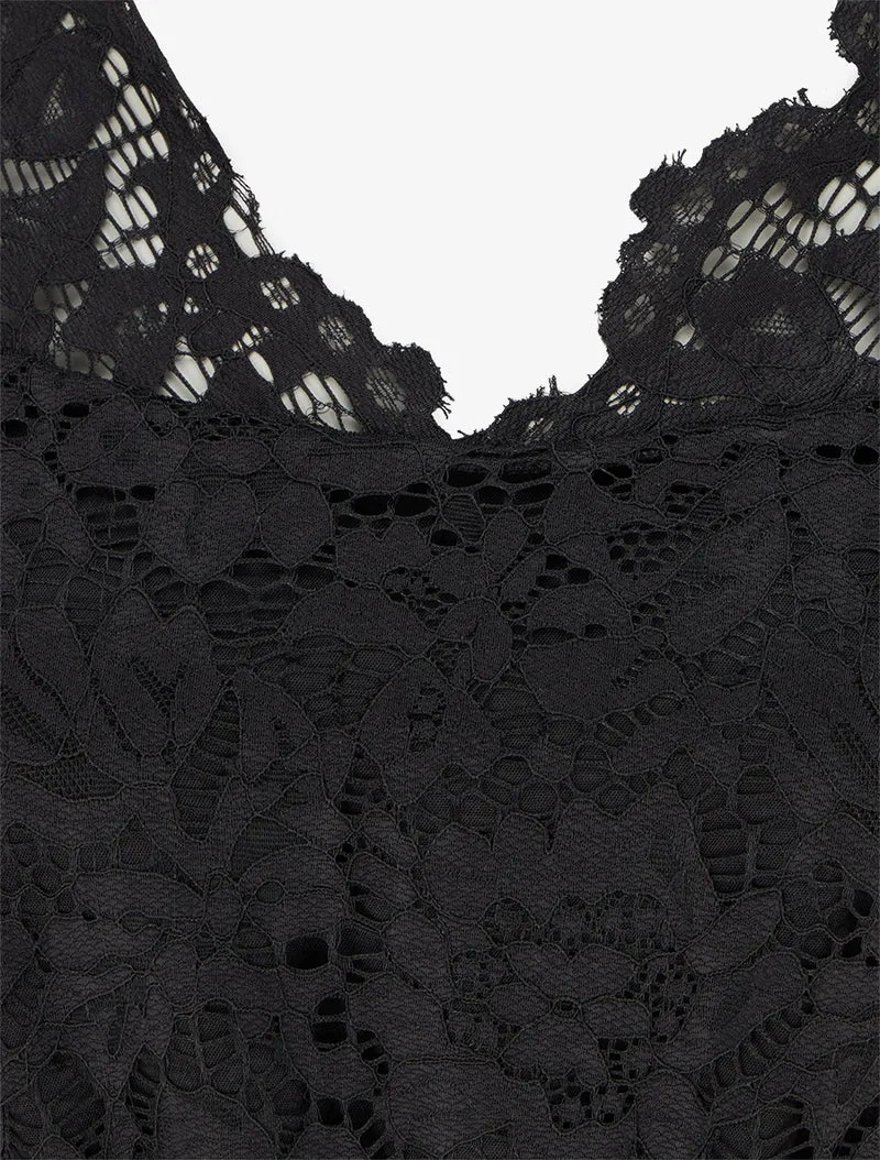 Combinaison bimatière et bicolore - Noir