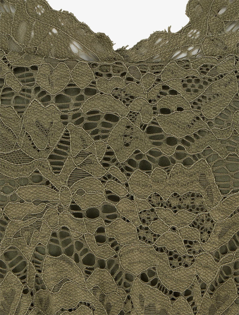 Combinaison bimatière et bicolore - Kaki