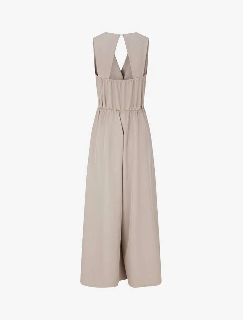 Combinaison ample à dos ouvert - Taupe clair