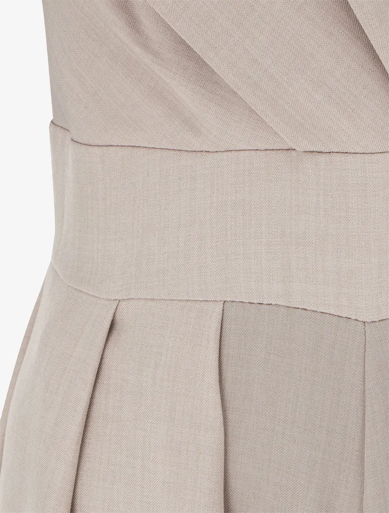 Combinaison ample à dos ouvert - Taupe clair