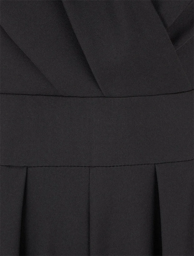 Combinaison ample à dos ouvert - Noir