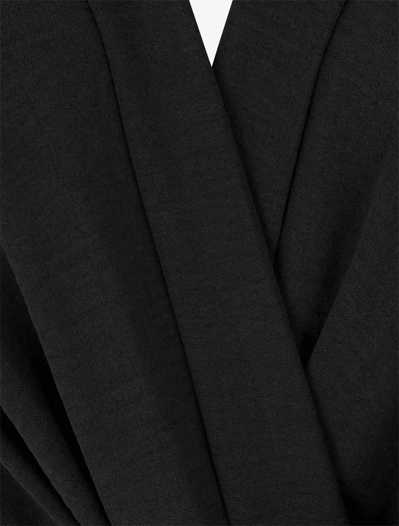 Combinaison sans manches à col cache-coeur - Noir
