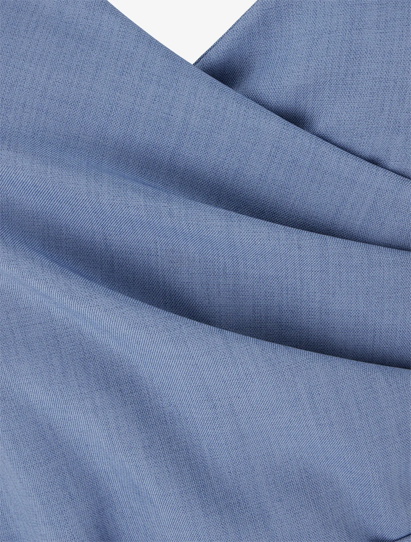 Combinaison droite à fines bretelles - Bleu