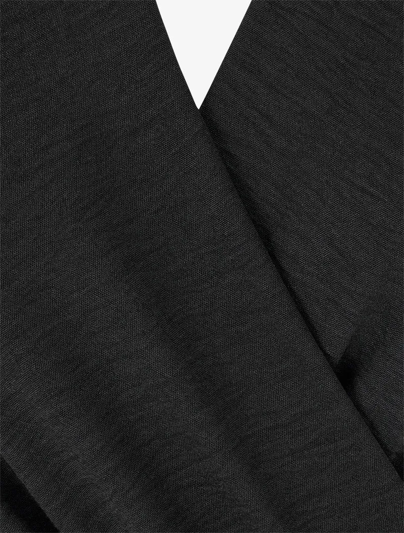 Combinaison droite à manches courtes - Noir