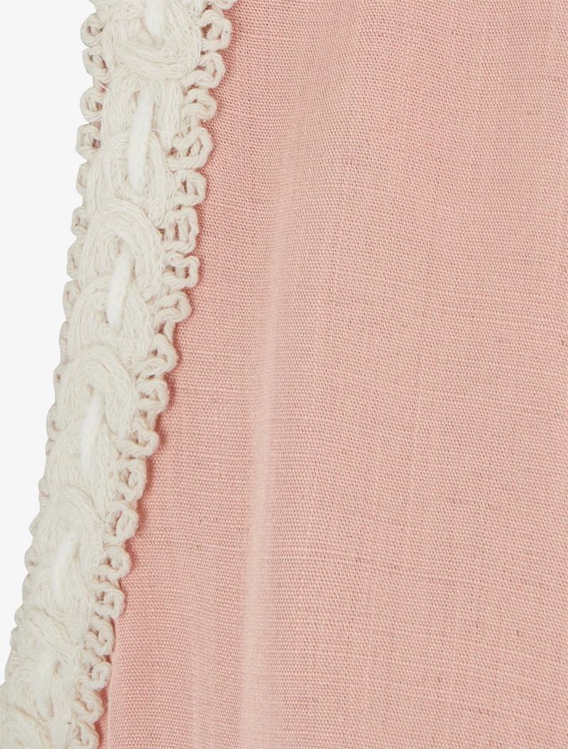 Top fluide uni sans manches - Rose